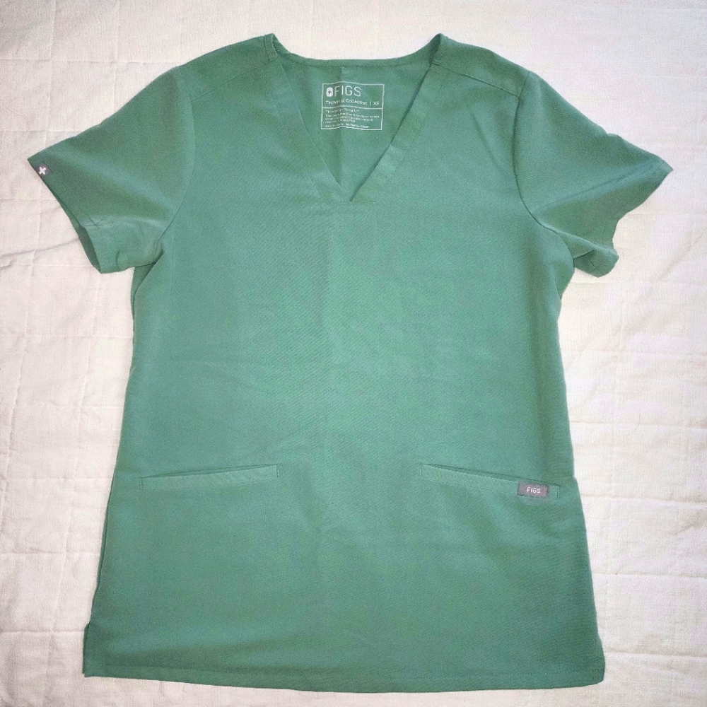 🌱 Figs Scrub Top - green Jade - XS